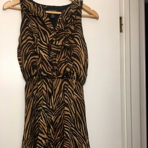 WHBM tiger silk dress